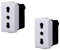 Toma bipaso compatible Bticino Matix 2P + T 10/16 A color blanco