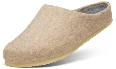 Allbirds Unisex Wool Slipper, Slip-On House Shoe with Open Back, Wool Blend Upper & Plush Lining - Light Tan (Light Tan Sole) - 14 Medium