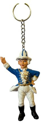 Sparfroh Tanzmajor Tanzoffizier Garde Schlüsselanhänger - Blau