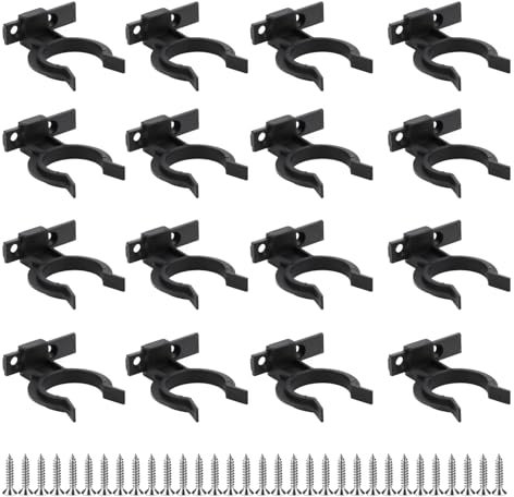 Juego de 16 clips para zócalos de cocina, con 48 tornillos M4 x 20 mm, clips de fijación para patas de cocina de 32-42 mm