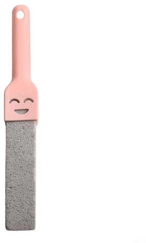 Toilet Cleaner Pumice Stone With Handle Natural Rust Remover For Bathroom Sink Bathtub Tile Stain Cleaning Tool Purple Yellow for PINK( for PINK)
