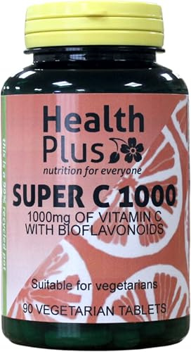 Health Plus Super C 1000 : Vitamin C Supplement : 90 Tablets, in a Planet-Friendly 99% Recycled Pot