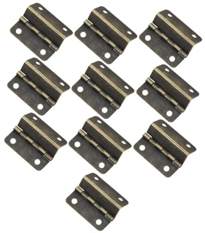 Operitacx 10Pièces Charnières à Angle Droit Pour Charnières Robustes Pour Armoires De Cuisine à Trois Volets Vieillie