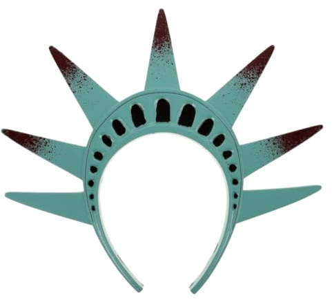 FRCOLOR Freiheitsstatue Kopfschmuck Krone Haarband Für Halloween Kostüm Cosplay Zubehör Für Fasching Und Rollenspiele