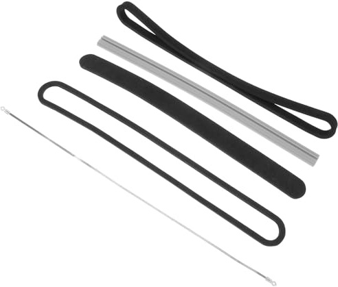 Ersatzstreifen für Vakuumiergeräte 1 Satz Schwarz Silikon, Eisen | Vakuumierer Ersatzteile, Siegelstreifen mit Schwamm, für Taschen und Lebensmittel