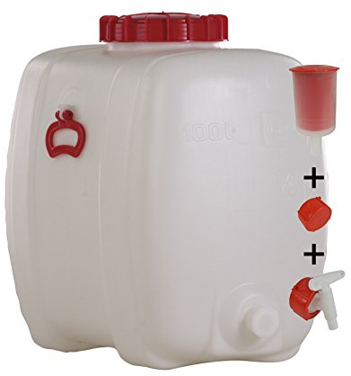 Graf Getränkefass Oval 100 Liter mit Auslaufhahn NW 10 und Gärspund