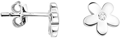SOFIA MILANI - Damen Ohrringe 925 Silber - mit Zirkonia Steinen - Blumen Ohrstecker - 20278