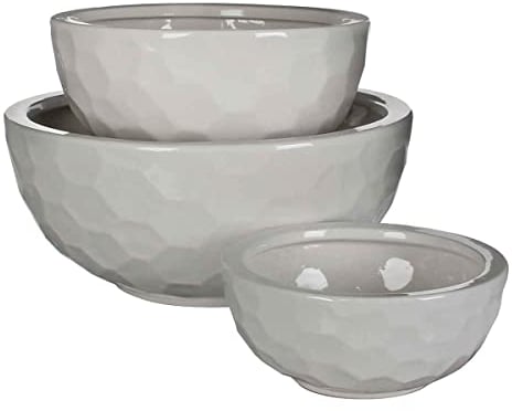 Mica decorations Schale, Weiss, 21