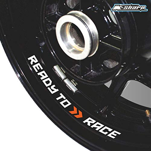 psler Motorrad Reifen Reflektierende Aufkleber Felgenaufkleber für READY TO RACE