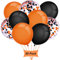 Gxhong Luftballons Orange Schwarz, 12 Zoll Halloween Luftballons, Halloween Deko Konfetti Luftballons Bunte Ballons Halloween Party Luftballons Helium Latex Luftballons (80 Stück)