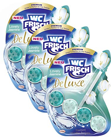 WC FRISCH DeLuxe Lovely Jasmin, WC-Reiniger und WC-Duftspüler, 3 (3x1) Stück