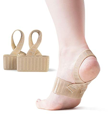 Tuli's X Brace, soporte de arco y compresión para enfermedades de Sever, fascitis plantar, dolor de talón, pies planos, arcos caídos y sobrepronación, 1 par, XS