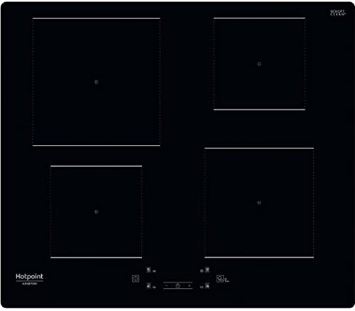 HOTPOINT - HQ5660SNE - Table de cuisson induction - 4 foyers - 7200W - L60 cm - Revetement verre noir