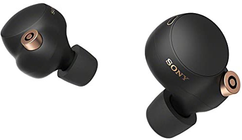 Sony WF-1000XM4 - Cuffie con cancellazione del rumore, ottimizzate per Alexa e Google Assistant, con microfono integrato per le chiamate, connessione Bluetooth, colore: Nero/Rame