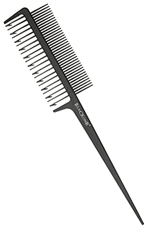 Blackomb - Strähnenkamm | für Balayage | Haarfärbekamm Profi | Spezialsträhnenkamm zum Färben | Antistatischer Kamm | Schwarz