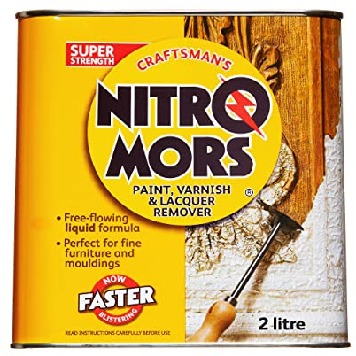 Nitromors Craftsman Paint Stripper, Varnish & Lacquer Remover, Perfect for Fine Carvings & Mouldings, 2 L