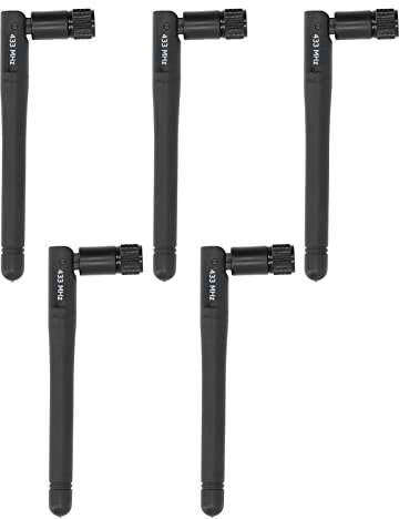 5pcs 433M Antenne de Transmission sans Fil Portable Antenne Pliable Antenne TV Intérieure Extérieure Antenne Omnidirectionnelle à Gain élevé Antenne de Mâle SMA