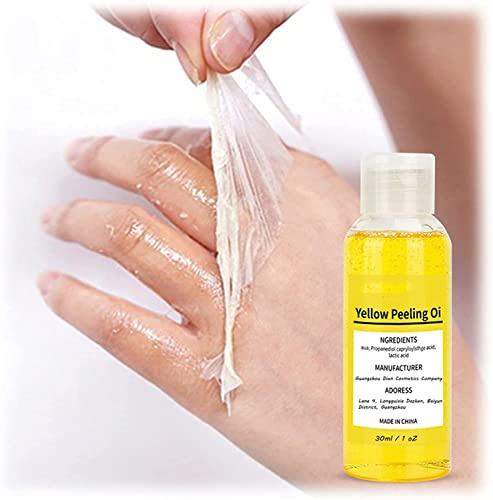 30/50ml Super Strength Yellow Peeling Oil Lightening Exfoliating Dark Skin for Body, Yellow Peeling Oil for Dark Skin, Strong Peeling Oil, Extra Strength Yellow Peeling Oil, for All Skin Types (30ml)
