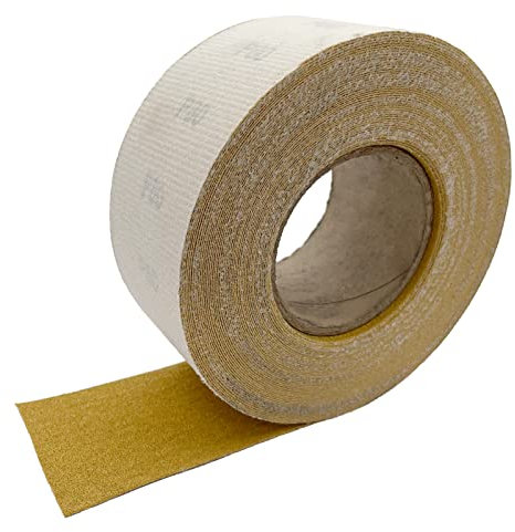 Hook and Loop Sandpaper Roll, 2-3/4 X 20 Yard Aluminium Oxide Hook-and-Loop Backed Sand Paper Emery Cloth for Wood Furniture Finishing Metal Sanding Polishing and Woodworking (80 Grit)