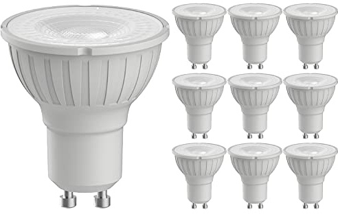 Megaman Pack of 10 x 140512E LED GU10 PAR16 Lamp 4.2 Watt 35 Degree 4000K Cool White