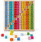 SOKA Wooden Toy 145 Pieces Colourful Board Montessori Math with 1 to 12 Times Table Tray with Answers, Mathematics Multiplication Board Educational Learning Counting Game for Children Kids 3+