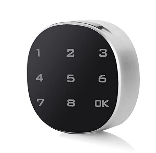 Cerradura de Puerta Inteligente, 9 Botones Táctiles, Cualquier Combinación 4 a 15 Dígitos Contraseña, Cerradura electrónica con contraseña, Bloqueo Antirrobo, Mayor Seguridad (30 mm)