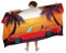 Ulticool Mikrofaser Kinder Handtuch 140 x 70 cm - Auto Sonnenuntergang Dino - Leicht Reisehandtuch Schnelltrocknend Badetuch Strandhandtuch Microfaser Microfiber - Reise Strand Kind Junge