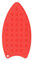 sourcing map Tappetino in ferro in silicone, tappetino multiuso resistente al caldo in ferro per asse da stiro, tappetino compatto resistente al calore, rosso