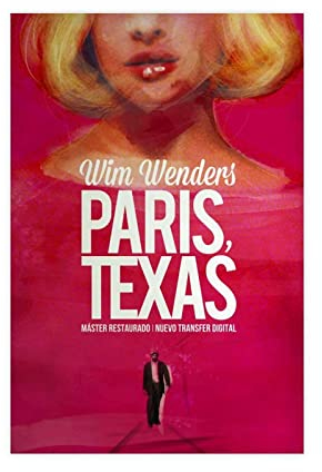 EDSC Klassischer Filmposter Paris, Texas (1984) Leinwand-Poster, Wandkunst, Dekoration, Bild für Wohnzimmer, Schlafzimmer, Dekoration, Rahmen: 30 x 45 cm