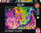 Schmidt Spiele 58514 Sheena Pike, Neon Regenbogen-Leopard, 1000 Teile Puzzle