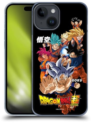 Head Case Designs Officially Licensed Dragon Ball Super Goku Universe Survival Characters Hard Back Case Compatible With Apple iPhone 15