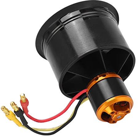 VGEBY RC Ducted Fan, QF2611-50mm EDF 12 Blades Ducted Fan with RC Brushless Motor for RC Airplane (CCW)