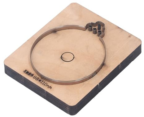 Weihnachtskugel-Leder-Stanzform, Legierter Stahl, Leder-Stanzform, Leder-Stanzform, Saubere Schnittergebnisse, Vielseitige Anwendungen mit Birkenbasis, DIY-Bastelherstellung