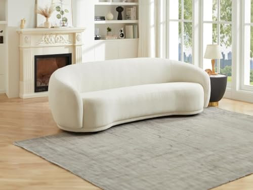 PASCAL MORABITO Sofa 3-Sitzer - Bouclé-Stoff - Beige - BOVANA