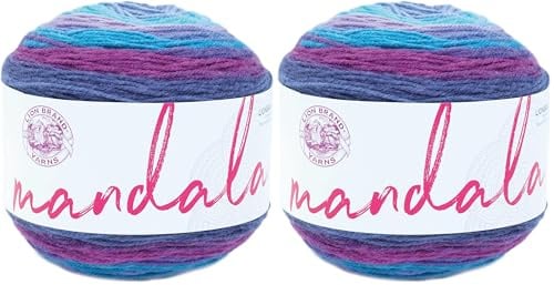 Lion Brand Yarn Mandala Yarn, Hades (Pack of 2)