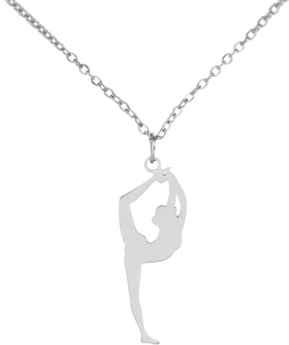 BDEPSTR Gymnastik-Halskette, Cheerleader-Athleten-Geschenk für Mädchen, besondere bedeutungsvolle Halskette, exquisit und elegant