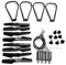 ZEPHYX Faltbarer Quadcopter-Ersatzteilmotor, Propellerblätter, Schutz, Motoren, Getriebe, Zubehör-Set, for K9 Mini Drone Rc K9 Pro Blattpropeller(Purple)