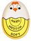 MinnowXY Süßer Koch-Timer, Kunststoff, Eierthermometer, Eier-Thermometer, Farbwechsel, Kochtemperatur-Beobachter, Küchenhelfer