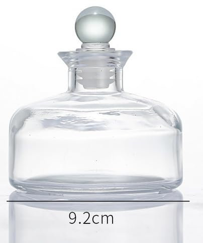VASANA 200 ml/6.7 oz Empty Glass Diffuser Bottles Refillable Aromatherapy Jar Container DIY Replacement Reed Diffuser Accessories Essential Oils Crafts Decor(Clear)