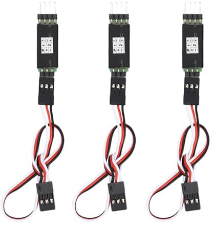 Ejoyous Rc Switch, 3Pcs RC Lichtschalter RC Light Switch Auto Dritter Kanal Lichtempfänger Kabelschalter Third Channel Switch Controller Schalter LED Schaltmodul für Fahrzeugmodell Teilezu