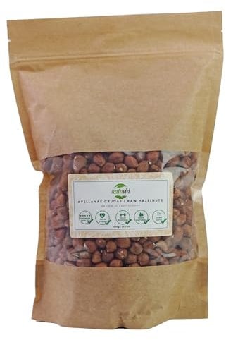 Avellanas Crudas Enteras Natuvid 1Kg | 100% Naturales | PREMIUM | 100% Keto | Veganas y Vegetarianas | Sin Sal