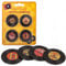 MIJOMA 4er Set Kühlschrank-Magnete Retro-Design, Schallplatten/Kassetten, 4,2 cm, Hochwertiges Kunststoff, Vintage Deko für Zuhause, Kreative Erinnerungen (Retro Schallplatte)