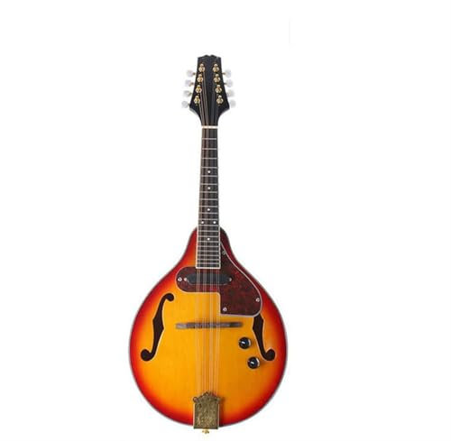 Mandolina Musical Instrumento Musical Mandolina De Ocho Cuerdas Mandolina Eléctrica Guitarra Instrumento Musical(A-Red)