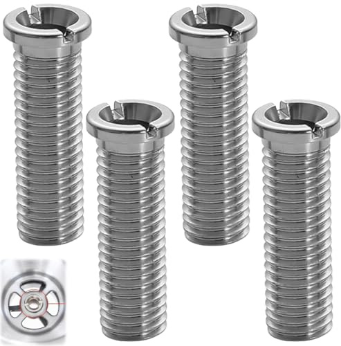 4 Stücke Hohlschraube Spüle M12 35MM Edelstahl Hohlschraube Rostfreier Stahl Abflusssieb Schraube für Ablaufgarnitur Spüle Abflusssieb Küchenspüle Schock Spüle Zubehör