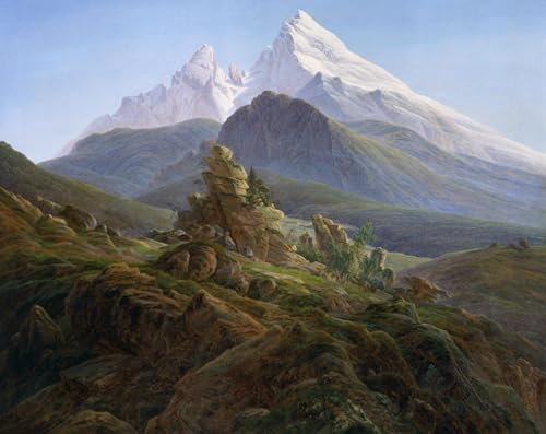 Wandkunst, Poster, Watzmann – Caspar David Friedrich, 50 x 70 cm, ungerahmt
