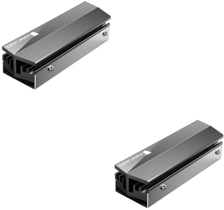 Angoily 2 Pièces refroidisseur SSD disc dur ssd ventirade radiateurs cooler ssd usb ssd pcie ssd1to dissipateur thermique .2 2280 SSD de refroidissement SSD Silver