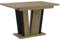 PROROOM FURNITURE - Esstisch Ausziehbar 120-160x80x75 cm – Esszimmertisch Rechteckig, Dining Table, Modern Tisch für Esszimmer, Küche, Wohnzimmer, Salon (DORA2) (Artisan, Schwarz)