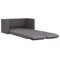 ChicAbode Bodensofa mit Schlaffunktion Klappbar Bodenbett Sofa Schlafsofa Schlafsessel Klappsofa Sofabett für Wohnzimmer Schlafzimmer Grau 112x174x55 cm Kunstleder