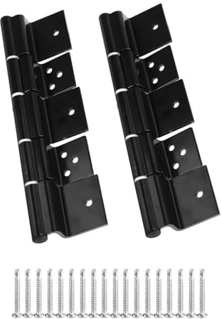 SHOOYIO Türscharniere 5 Blatt Einstiegstürscharnier für Camper schwarz beschichtet widerstandsfähig Reibung Scharniere Wohnmobile Anhänger Scharnier schwarz