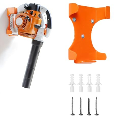 WRQIOO Wandhalterung Laubbläser, Wandhalterung für Handgeführte Laubbläser, Verbesserte Version, Passend für St-hl BG-50, BG-56, BG-66, BG-86, mit 4*Spreizdübel & Nägel